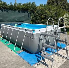 Piscina Fuori Terra Rettangolare 100x404x201 cm