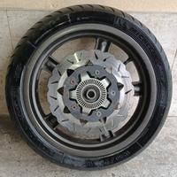 Kymco xciting 500 pneumatico+cerchio anteriore