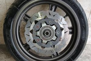 Kymco xciting 500 pneumatico NUOVO+cerchio ant