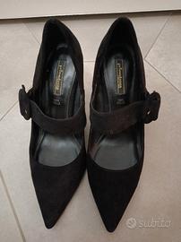 Décolleté scamosciata 