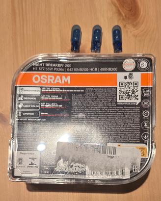 Osram H7 Night Breaker 200 + 3 lampadine W5W