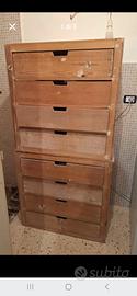 cassettiere in legno