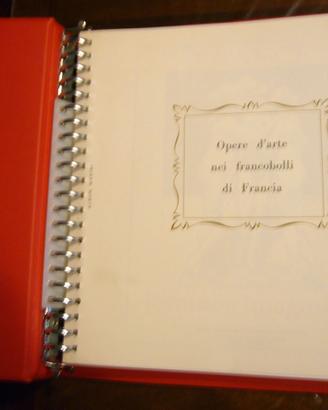 album francobolli d'arte