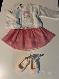 Gonna in tulle e golfino Brums 9 mesi