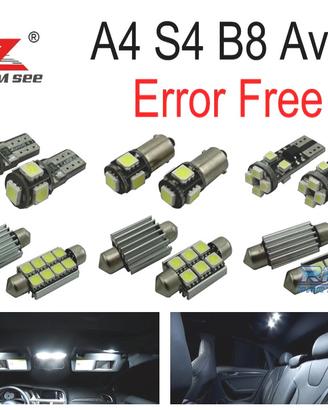 KIT 20 LAMPADE LED INTERNE PER AUDI A4 S4 B8 QUATT
