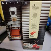Set bottiglie vetro liquore Bormioli gemini nuove