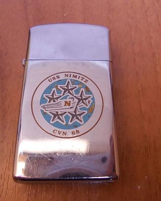 zippo slim 1975 nave portaerei USS Nimitz