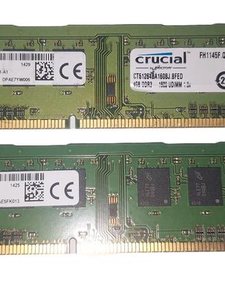 RAM DDR3 8Gb (2x4Gb) UDIMM 1600MHz 1RX8 Micron