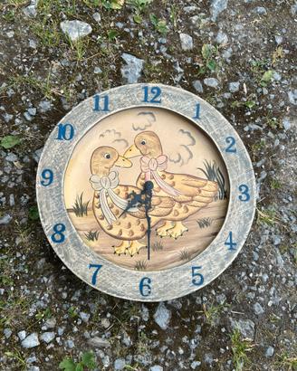 Orologio parete vintage shabby -da restauro