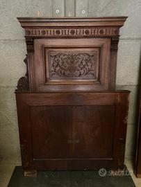 Camera fine 800 letto e comodino cin marmo nero