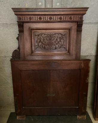 Camera fine 800 letto e comodino cin marmo nero