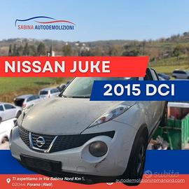 Nissan juke 2015 ricambi usati vettura rottamata