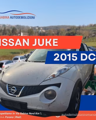 Nissan juke 2015 ricambi usati vettura rottamata