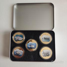 Usa Navy 5 Medaglia a Moneta oncia 40 Mm Nuove in 