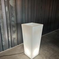 Vaso luminoso KIAM gloss quadro con doppia parete