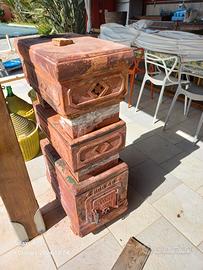 stufa a legna in terracotta Felici Prato
