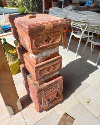stufa a legna in terracotta Felici Prato