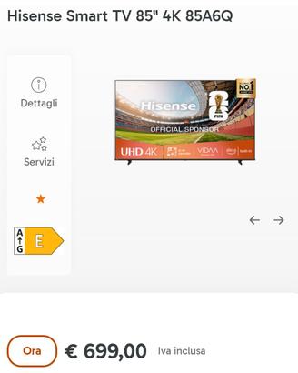 smart TV 85 pollici