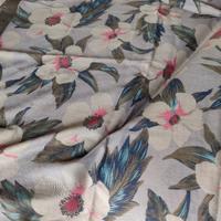 Sciarpa beige fantasia floreale