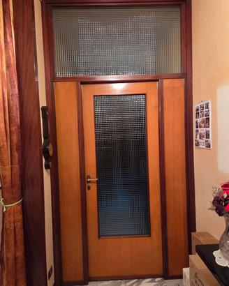 6 porte in legno con vetro...