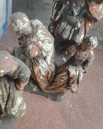 antiche statue Re Magi in gesso