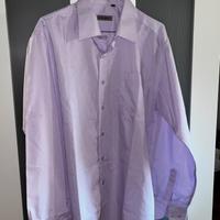 Camicia uomo lilla 100% cotone taglia L