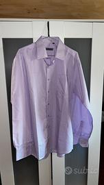 Camicia uomo lilla 100% cotone taglia L