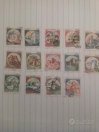 francobolli italiani usati anni 70
