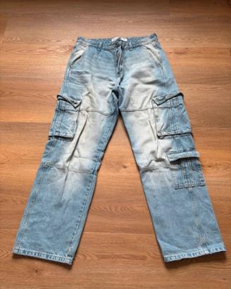JEANS BAGGY BERSHKA UOMO TAGLIA EUR40