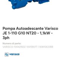 Elettropompa centrifuga autoadescante 1,5 HP  