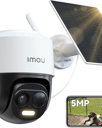 Imou 5MP Telecamera WiFi Esterno Senza Fili con Pa
