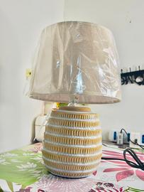 Lampada Ceramica Beige - NUOVA 22×22×36cm