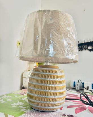 Lampada Ceramica Beige - NUOVA 22×22×36cm