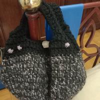 borsetta in lana fatta a mano 