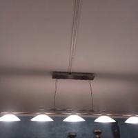 lampadario   12v  in vetro  aluminio nuovo