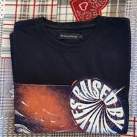 T-shirt nera uomo Raised by Wolves