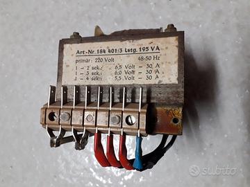 Trasformatore Aliment. per elettronica 6volt-30A