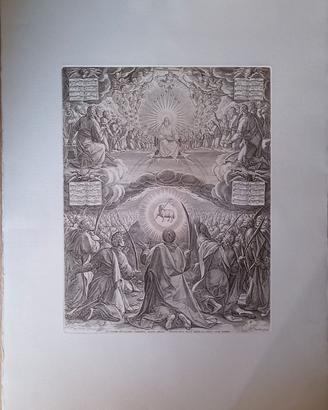 INCISIONE ANTICA A BULINO (50x70 cm) Carracci