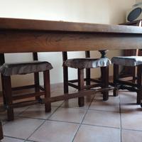 tavolo castagno massello