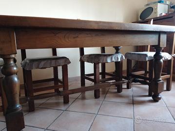 tavolo castagno massello