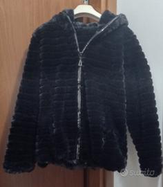 giacca con cerniera, cappuccio e tasche laterali 