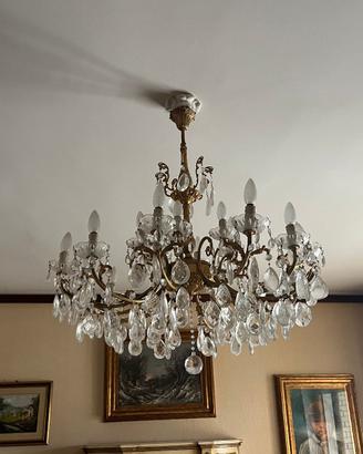 Lampadari in cristallo e ottone