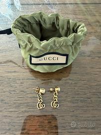 Orecchini Gucci Doppia G con perla originali