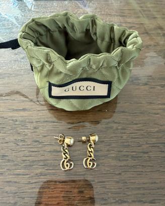 Orecchini Gucci Doppia G con perla originali