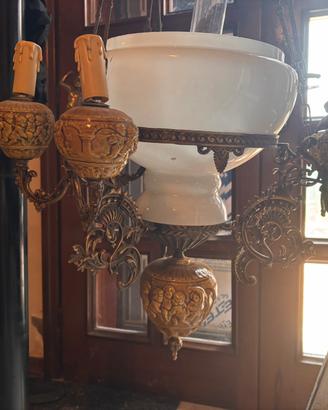 Lampadario Vintage stile saloon
