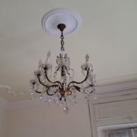 Lampadario a gocce anni '50.