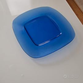 sottopiatti vetro blu
