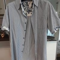 Camicia manica corta a righe tg.L
