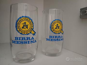 2 bicchieri Messina vintage trinacria
