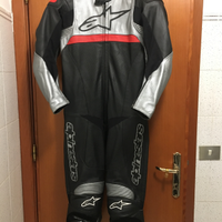 Tuta Alpinestars intera in pelle TG 52